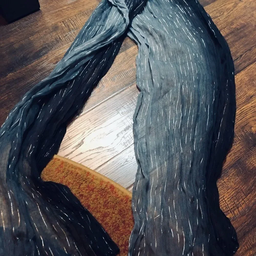 Blue gray silver scarf/belt/whatever you want